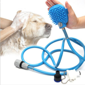 SE-PG-015-1 Pet Dog Shower Sprayer Bath Glove with Shower Bath Tub