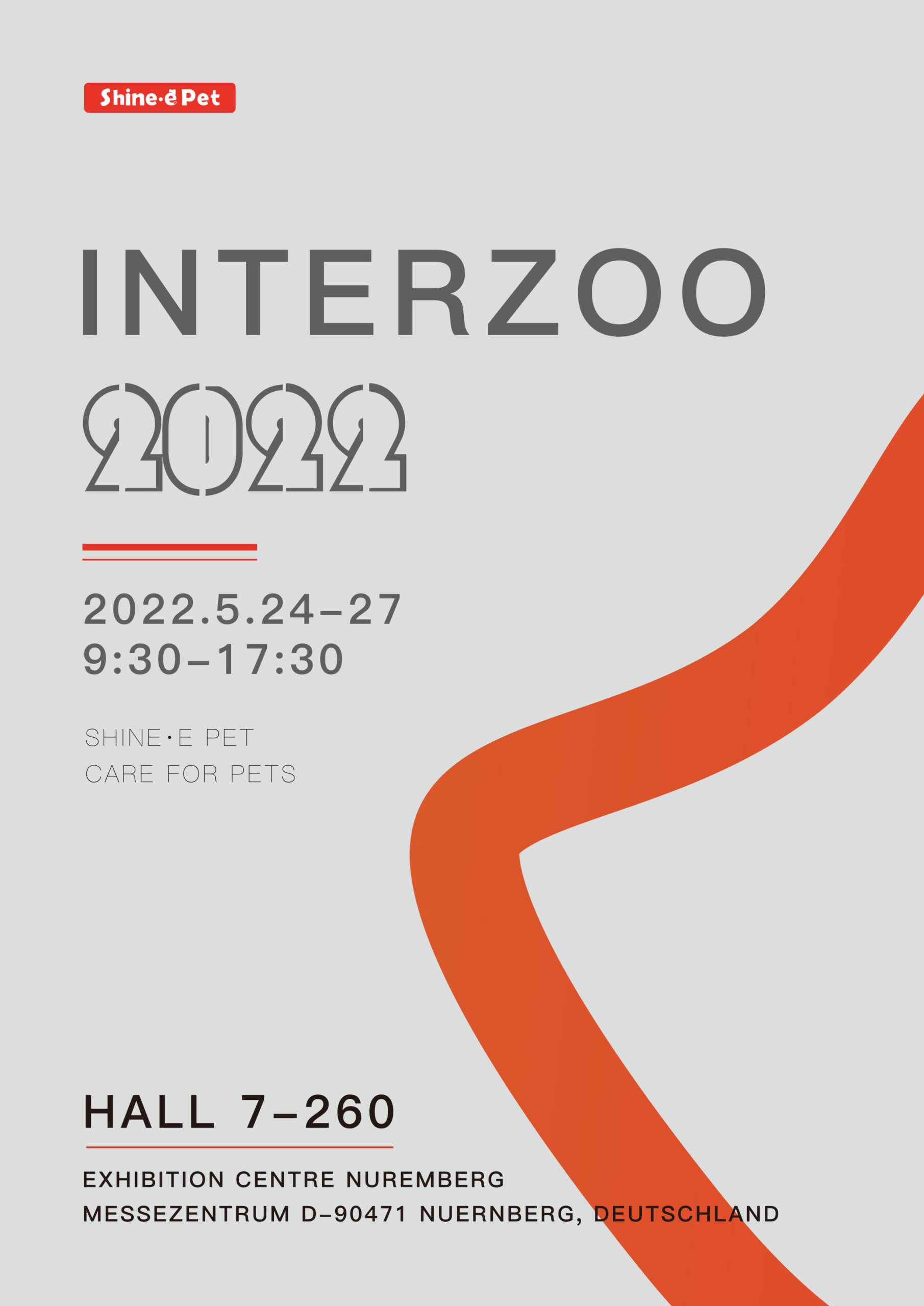 Invitación para mascotas Shine·E 2022 INTERZOO