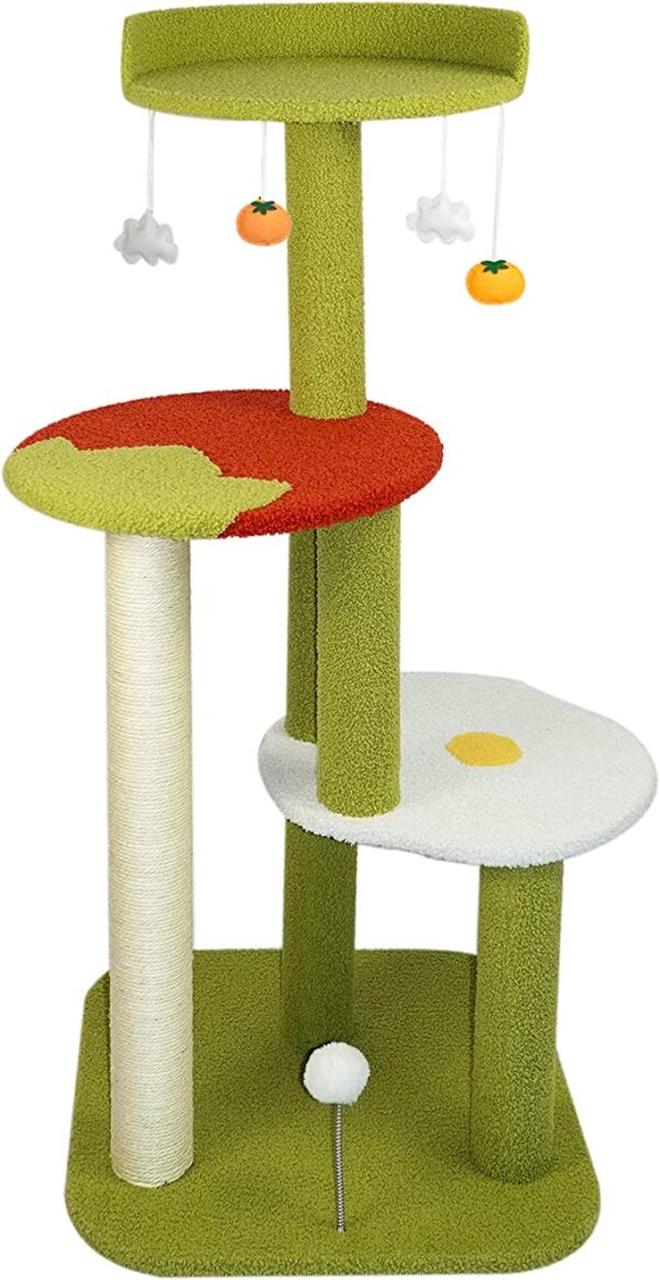 SE PCT166 4 Level Climbing Tower With Scratching Post (1)