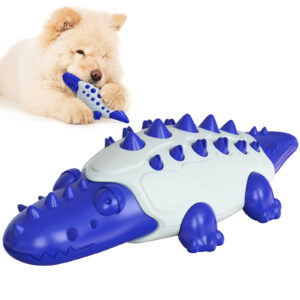 SE PT116 Crocodile Shape Dog Leaky Food Toy (1)