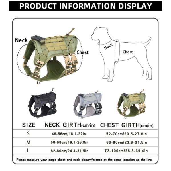 SE-PC007 No-Pull Tactical Dog Harness 6