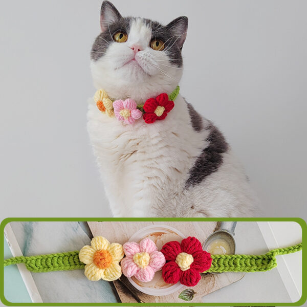 SE PC012 Flower Shaped Cat Collar (4)