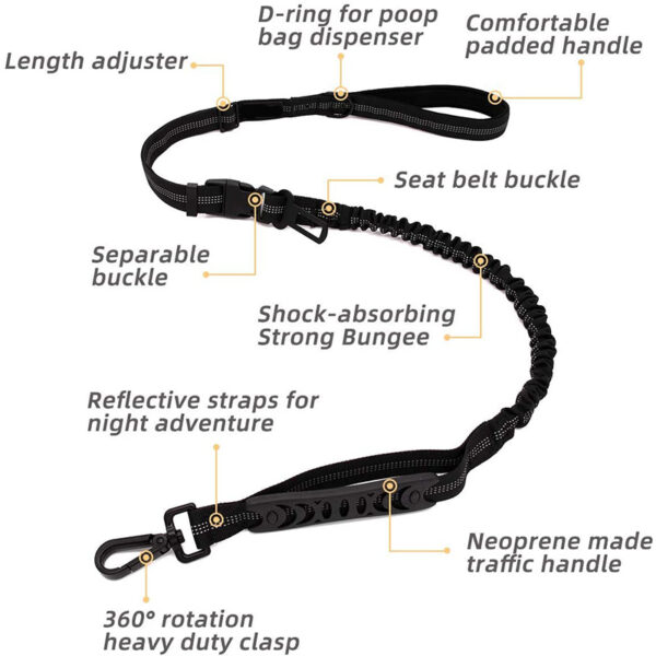 SE-PC022 Dog Car Seatbelt Leash 3