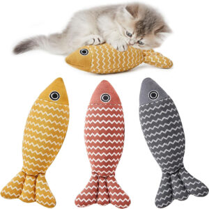 SE-PET168 Catnip Fish Cat Toy 1
