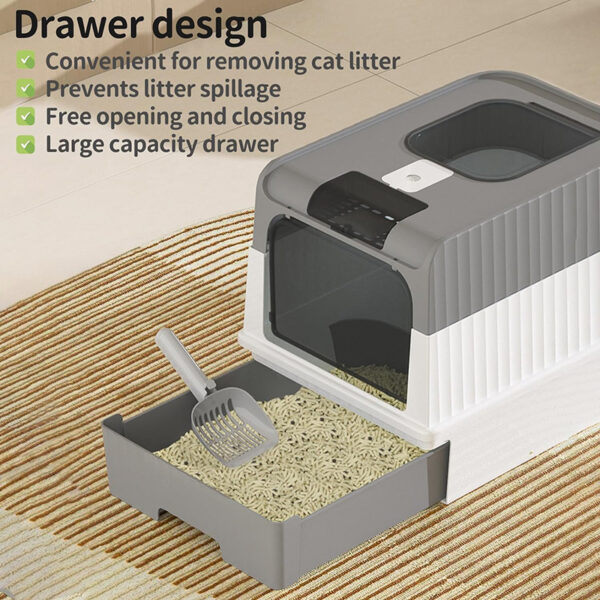 SE-PG134 Cat Litter Box with Lid 5