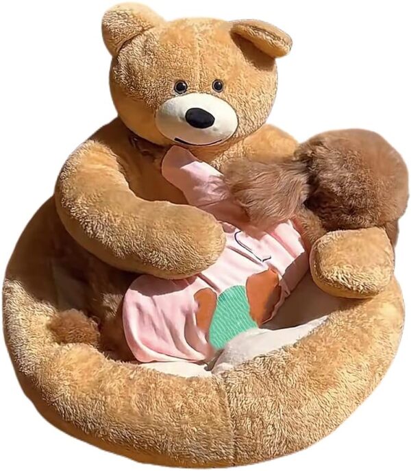 SE PB195 Cute Bear Hug Design Pet Bed (1)