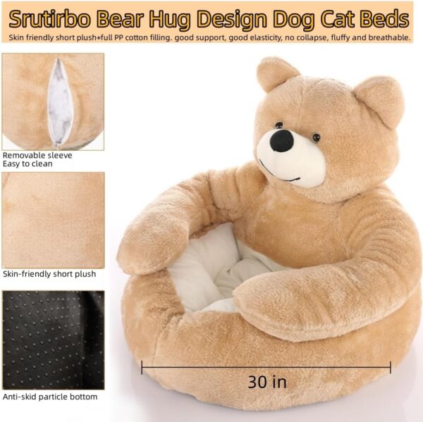 SE PB195 Cute Bear Hug Design Pet Bed (3)