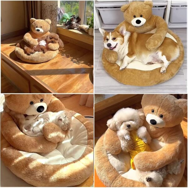 SE PB195 Cute Bear Hug Design Pet Bed (5)